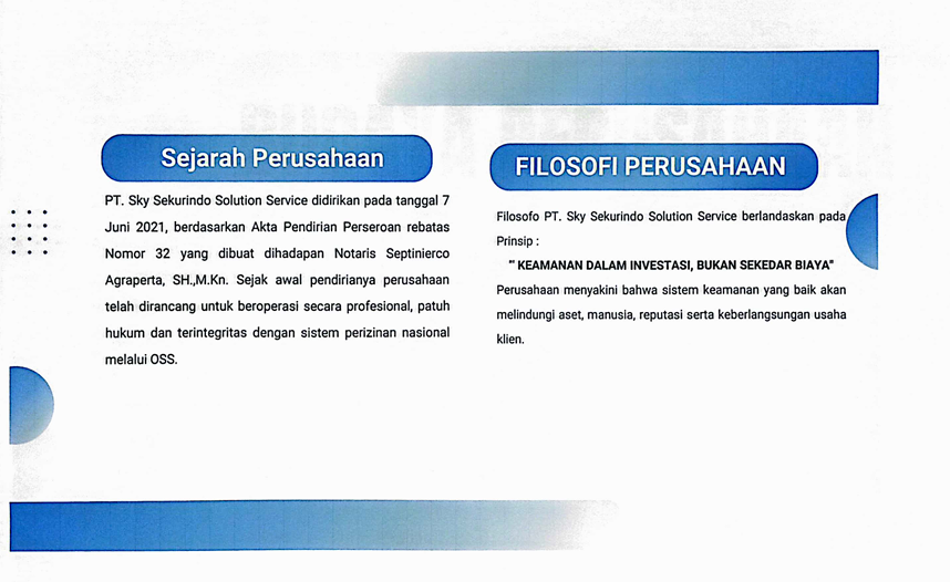 SEJARAH DAN FILOSOFI PERUSAHAAN